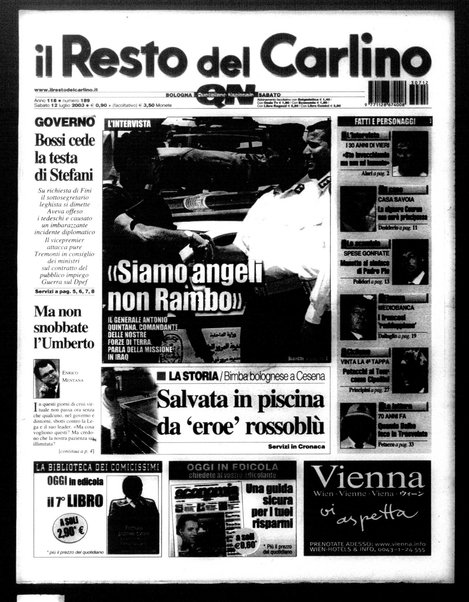 Il Resto del Carlino : giornale dell'Emilia